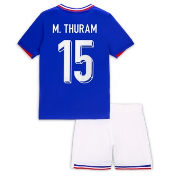 Francia Marcus Thuram #15 Maglia Gara Casa Repliche Europei 2024 Bambino